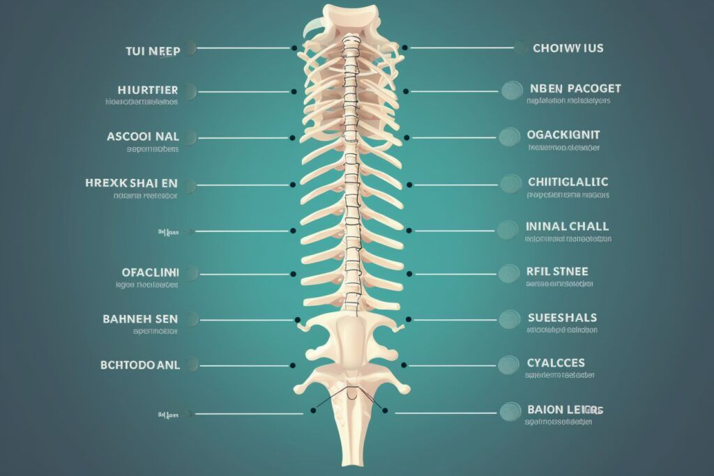 infograph of a spine