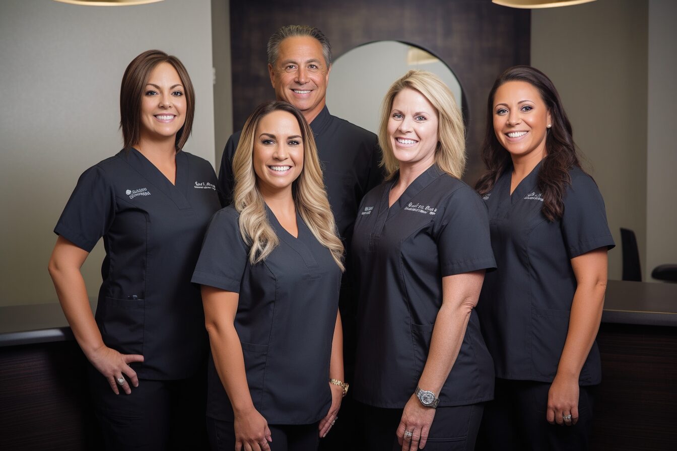 group of chiropractors smiling group of chiropractors smiling