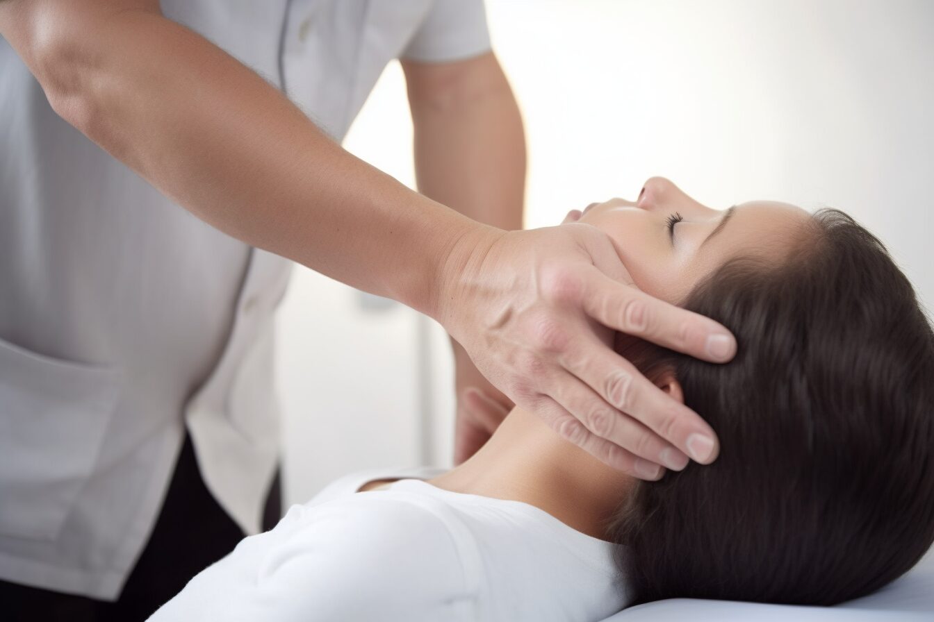 chiropractor cracking a neck chiropractor cracking a neck