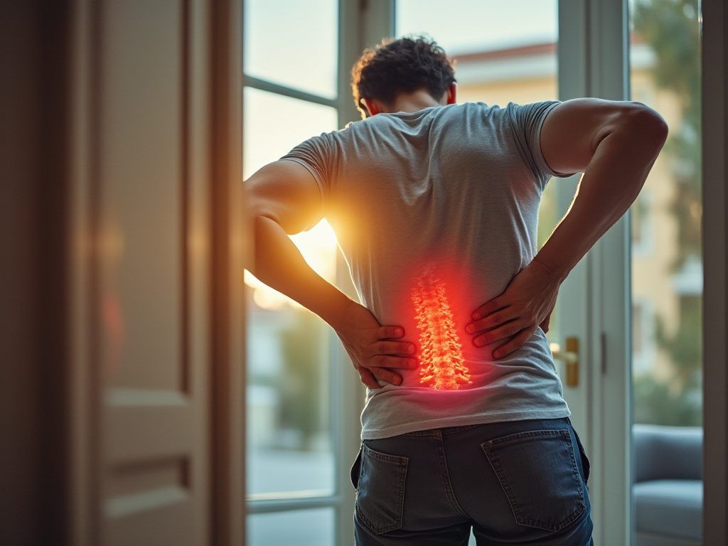 man with lower back pain